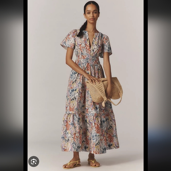 Anthropologie Dresses & Skirts - Anthropologie Somerset Multicolor Tiered Maxi Dress